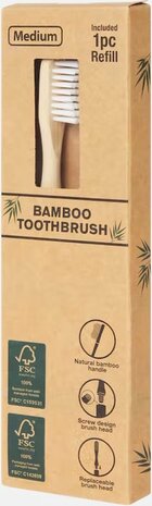 Tandenborstel Bamboo met refill