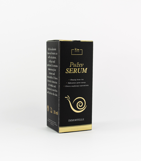 Kim Natura &ndash; Pužev Serum met Slakkenslijm &amp; Hyaluron (30 ml)