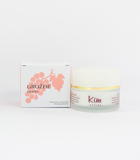 Kim Natura &ndash; Druiven Gezichtscr&egrave;me (Anti-Age) &ndash; 50 ml