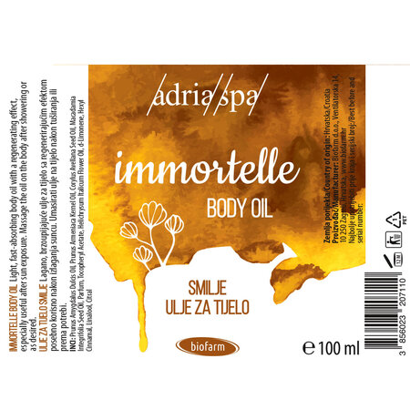 Adria Spa - Verzorgingsolie Immortelle, 100ml