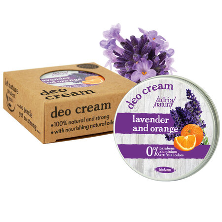 Adria Natura - Deo crème -  Lavendel & Sinaasappel,  75gr