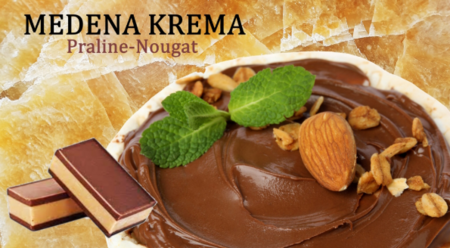 Honingcrème – Amandel/Praliné Nougat, 200g